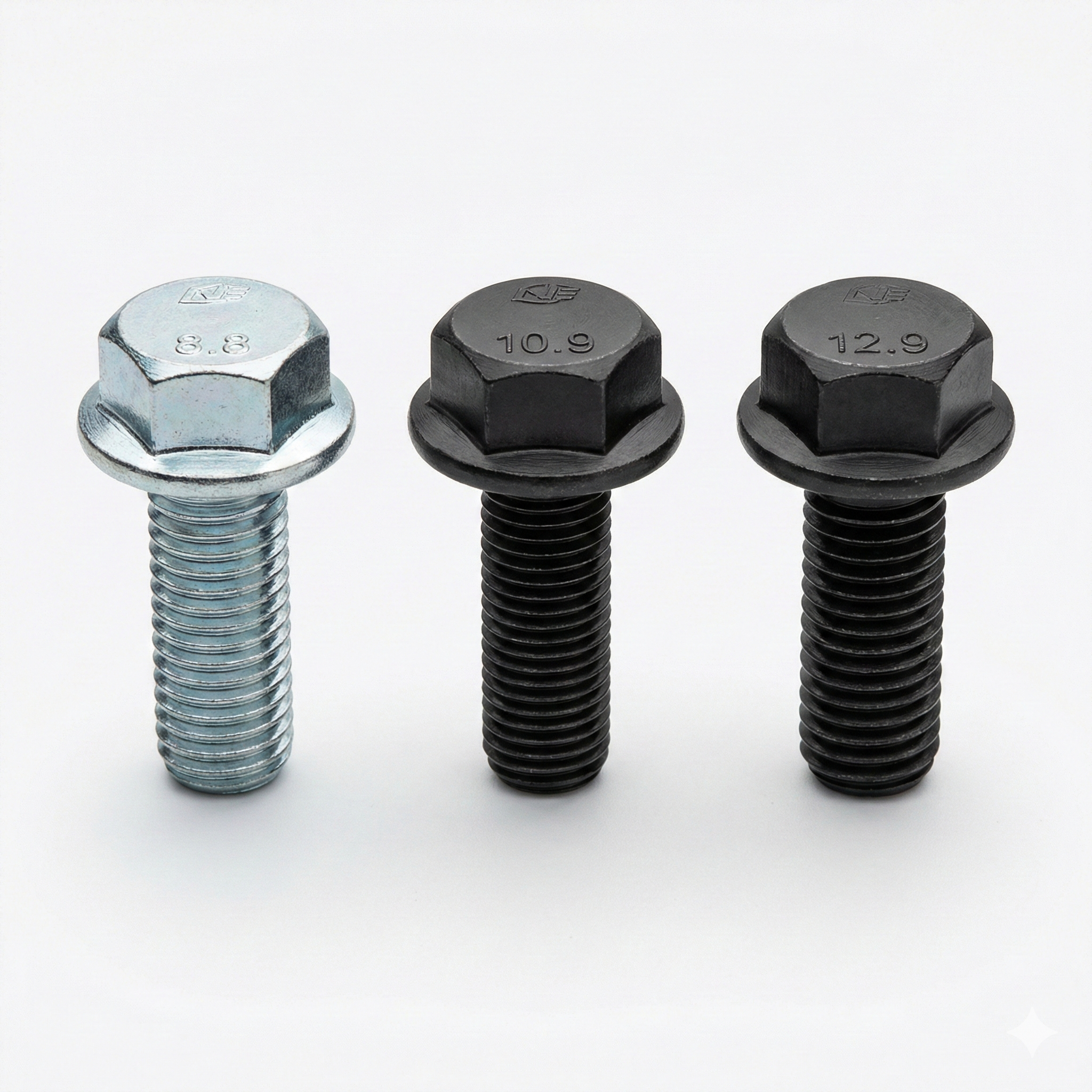 DIN 6921 Altıköşe Başlı Flanşlı Cıvatalar (Metrik & İnce Diş) – 8.8, 10.9, 12.9 Yüksek Dayanımlı Çelik